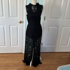 Black lace jumpsuit Divided H&M size 10